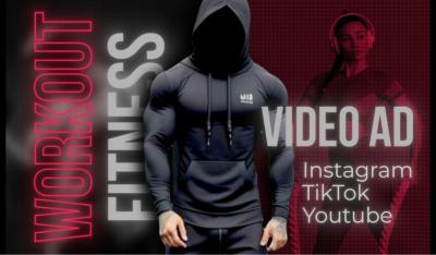 I will edit workout and gym video content for instagram tiktok reel