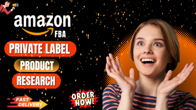 I will do fba product research to hunt a winning private label amazon products