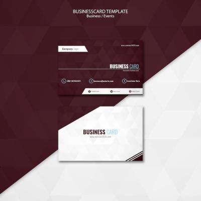 Business Events Business Card Template – Free Download