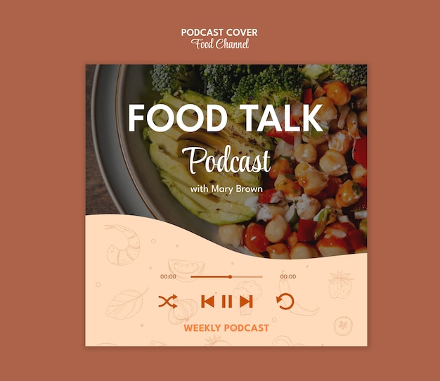 Food Channel Podcast Cover – Free Download, Download Free Stock Photo