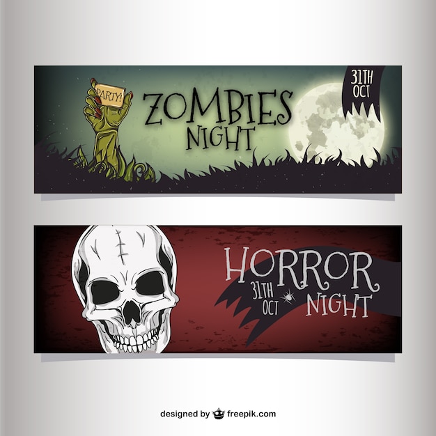 Transform Your Halloween Night Party with Banners – Free Stock Photo for Download