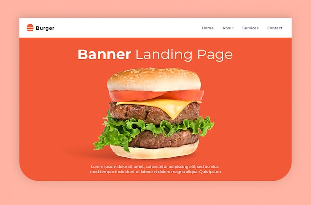 Burger Hero Banner Template – Free Download, Download Free Stock Photo