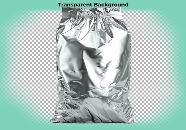 Foil Bag Isolated on Transparent Background PNG Cutout – Free Download