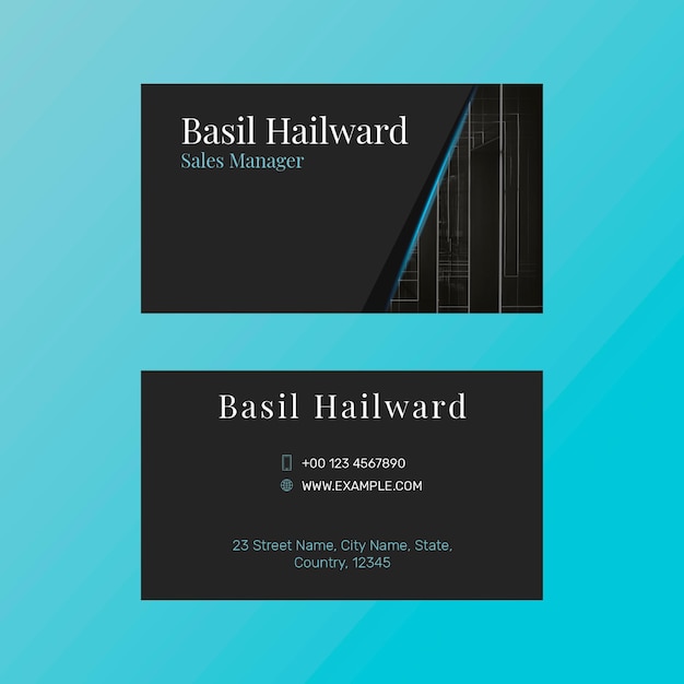 Modern Business Card Template PSD for Easy Customization – Free Download