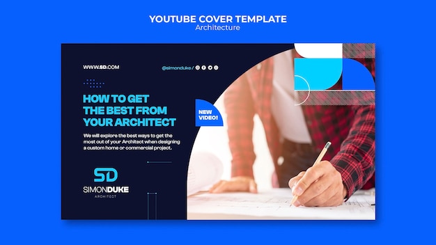 Architecture Project YouTube Cover Template – Download Free Stock Photo