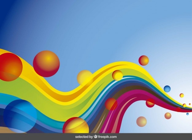 Colorful Waves Abstract Background – Free Download