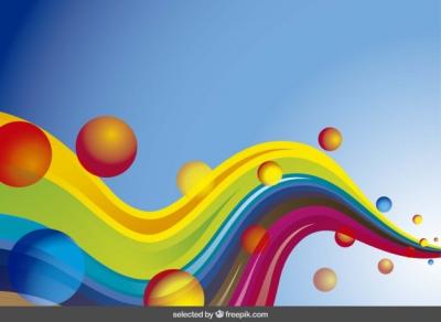 Colorful Waves Abstract Background – Free Download