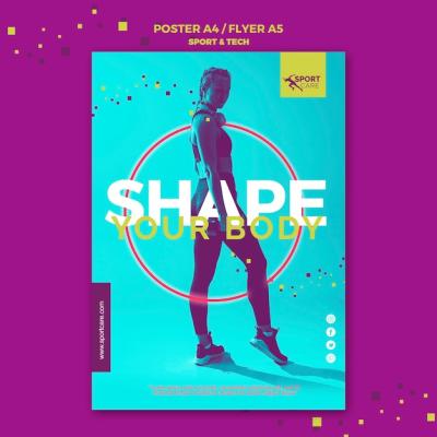 Body Shape Poster Template – Free Download