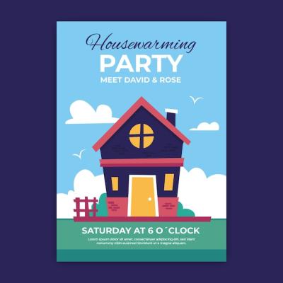 Housewarming Party Invitation Template – Download Free Stock Photo