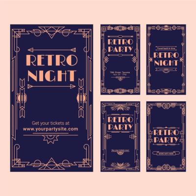 Art Deco Vector Templates – Free to Download