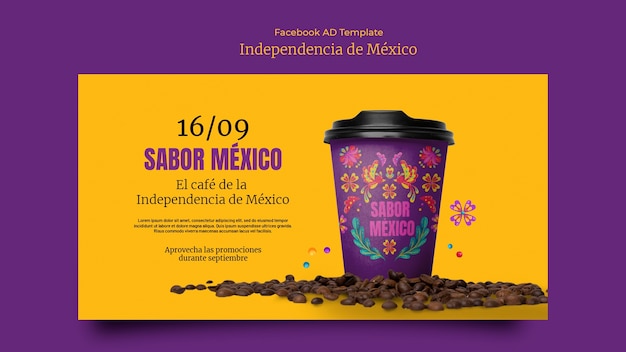 Mexican Independence Day Flat Design Template – Free Download