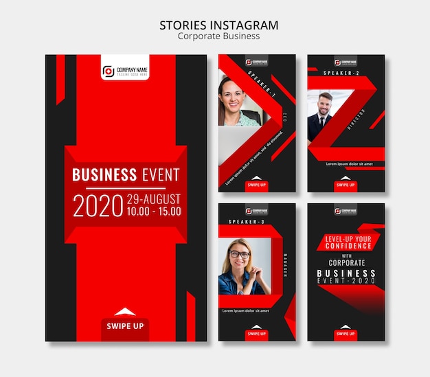 Abstract Business Instagram Stories – Free Download