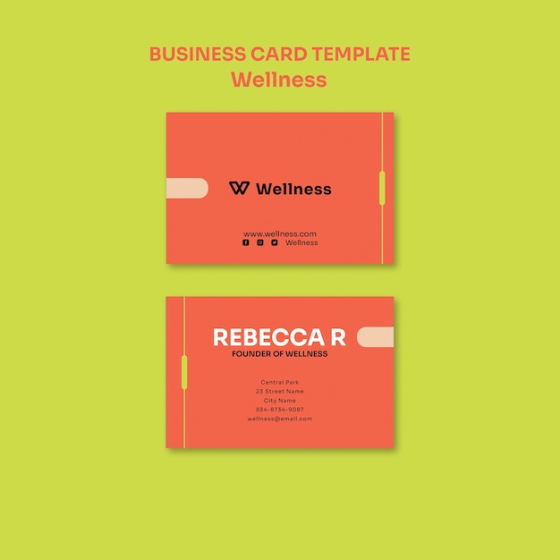 Flat Design Wellness Template – Free Download, Free Stock Photo