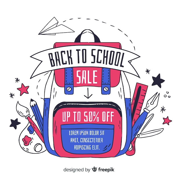 Hand Drawn Back to School Sales – Free Stock Photos for Download