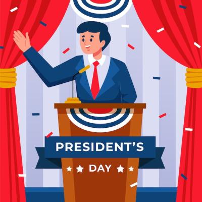 Flat Presidents Day Background – Free Download