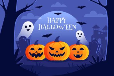 Flat Halloween Background – Free Download, Download Free Stock Photo