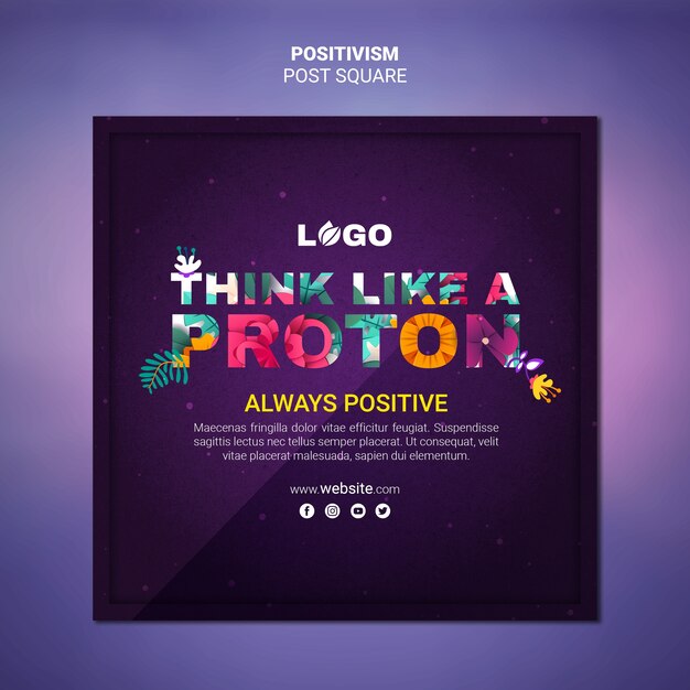 Positivism Flyer Template – Free Download, Download Free Stock Photo