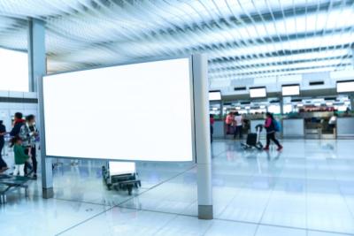 Billboard at the Airport – Free Stock Photo for Download