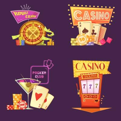 Royal Casino Retro Cartoon Card Set – Free Download