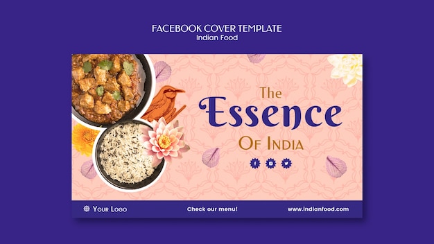 Indian Food Restaurant and Business Social Media Cover Template – Free Download