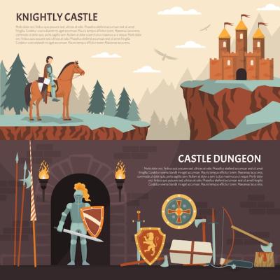 Medieval Knight Horizontal Banners – Free Download