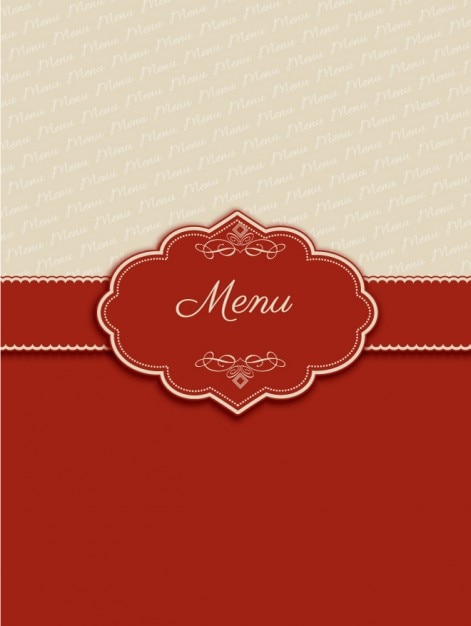 Elegant Vintage Style Menu Badge – Free to Download