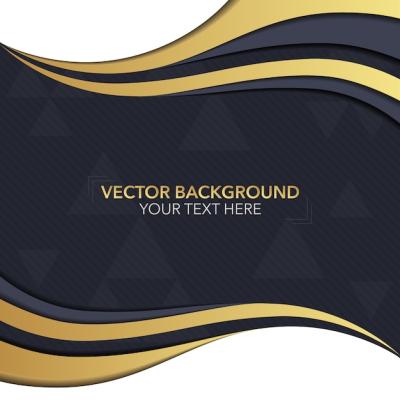 Black and Gold Background Design – Free Download