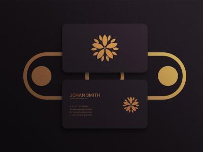 Luxury Business Card Logo Mockup with Embossed Design – Free Download