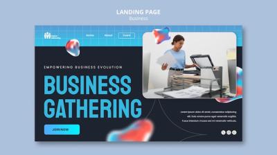 Business Strategy Landing Page Template – Free Download