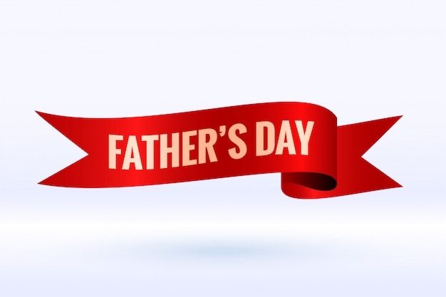 3D Ribbon Style Design for Father’s Day Background – Free Download