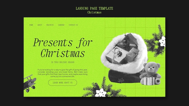 Merry Christmas Landing Page Template – Free Stock Photos for Download