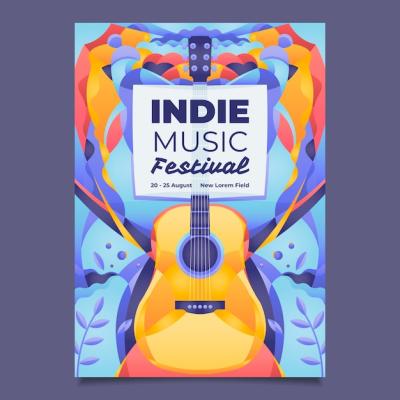 Illustrated Music Poster – Free to Download