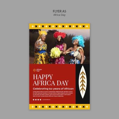 Africa Day Celebration Poster Template – Free Download, Free Stock Photo