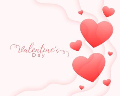 Beautiful Pink Hearts Background for Valentine’s Day Celebration – Free Download