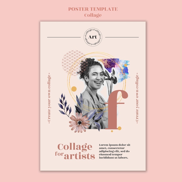 Poster Collage Template for Artists – Free Download