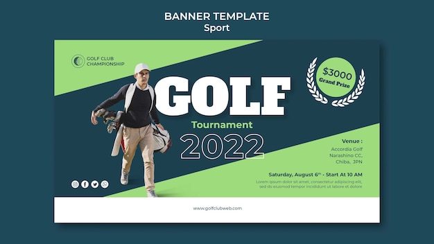 Golf Club Sport Banner Template – Free Download