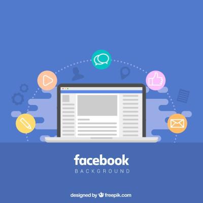 Flat Design Facebook Background – Free to Download