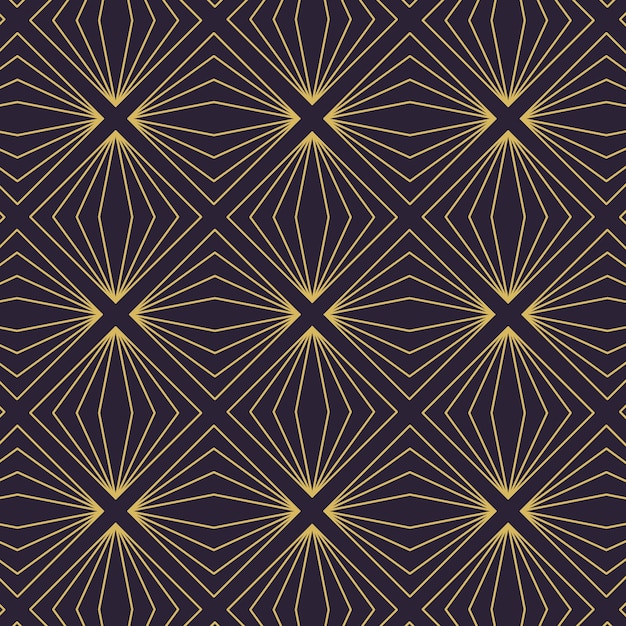 Art Deco Pattern in Flat Design – Free Download