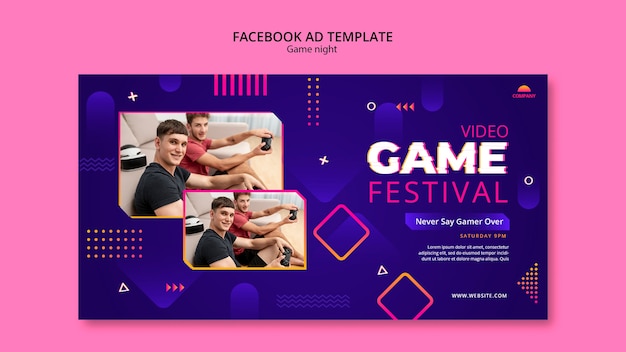 Game Night Template Design – Free Download PSD Templates