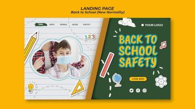 Back to School Season Landing Page Template – Free Download