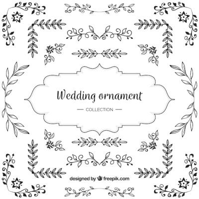 Wedding Ornaments Pack Vector Templates – Free Stock Photo Download