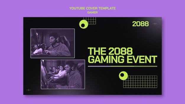 Gaming Event YouTube Cover Template – Free Download