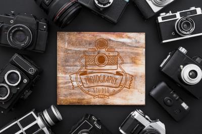 Wooden Board Mockup Photography Concept – Free Stock Photo Download