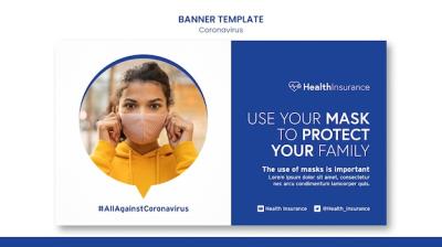 Coronavirus Prevention Banner Template – Free Download