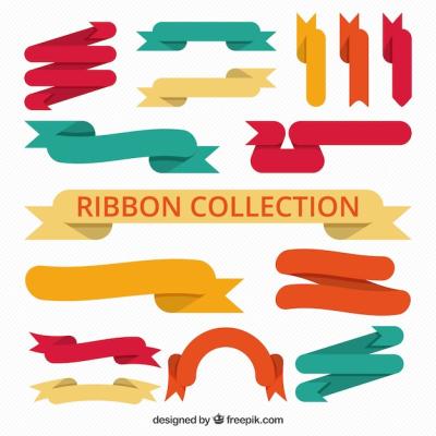 Stunning Vintage Colored Ribbons – Free Download