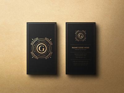 Luxury Business Card Logo Mockup with Embossed and Debossed Effect – Free Download