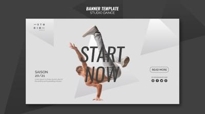 Studio Dance Banner Template – Free Download