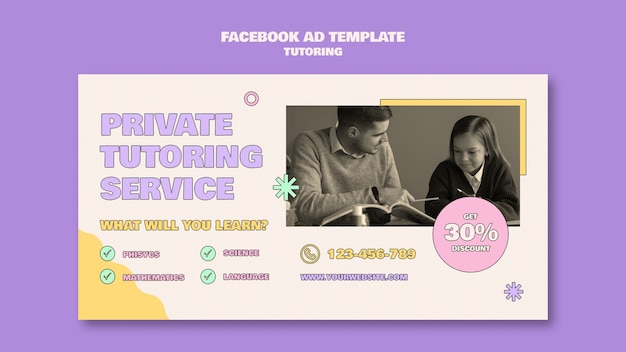 Tutoring Template Design for Education – Free Download, Download Free Stock Photo