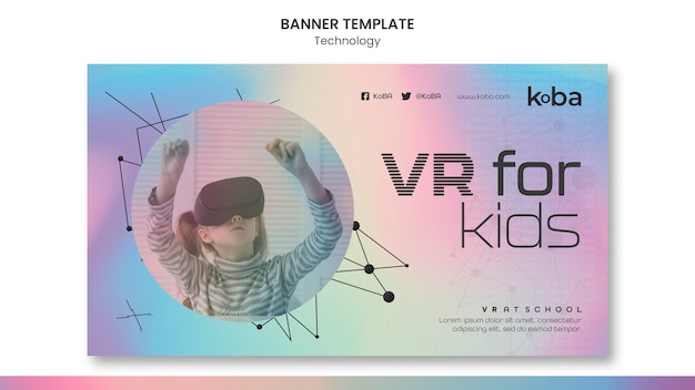 Modern Technology Banner Template Design – Free Download