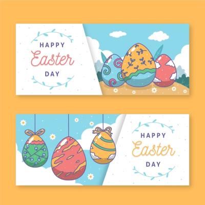 Easter Day Banner Collection – Download Free Stock Photos